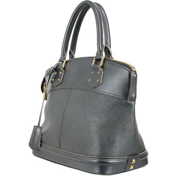 Louis Vuitton Lockit PM Suhari Goat Leather Black Gold Metal Shoulder Bag - Picture 3 of 6